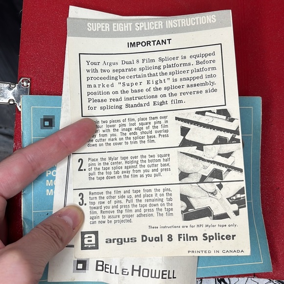 Vintage Bell & Howell camera bag with instructions - Picture 7 of 12